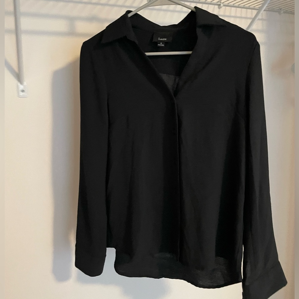 Black, long sleeve blouse from vici